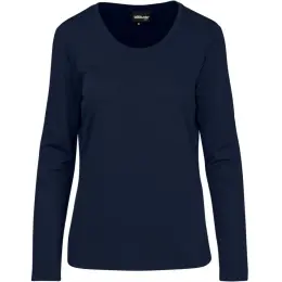 Ladies Long Sleeve All Star T-Shirt Navy Front